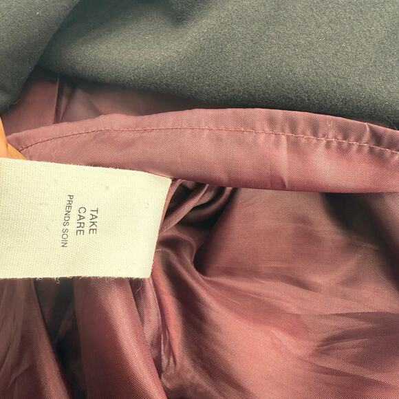 Avec Les Filles Faux Leather Pleated A Line Mini Skirt Burgundy Womens S - Picture 10 of 12